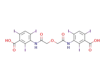 2,4,6,2',4',6'-hexaiodo-3,3'-(3-oxa-pentanedioyldiamino)-di-benzoic acid